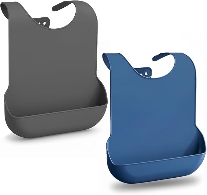 Silicone Adult Bib, Adjustable and Washable Bib - Image 8