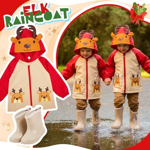 Twistover 2 Pcs Toddler Raincoat Boot Set - Image 5