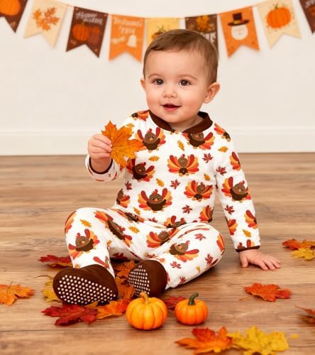 uideazone Baby Girls Footed Pajamas, Zip Sleeper - Image 4