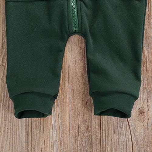 FYBITBO Infant Baby Boys Girls Clothing Zipper Hooded Jumpsuit Romper Long - Image 5