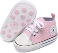 Unisex Baby Girls Boys Canvas High-top Shoes, Newborn Infant Anti-Slip Soft by KKIIDDSS