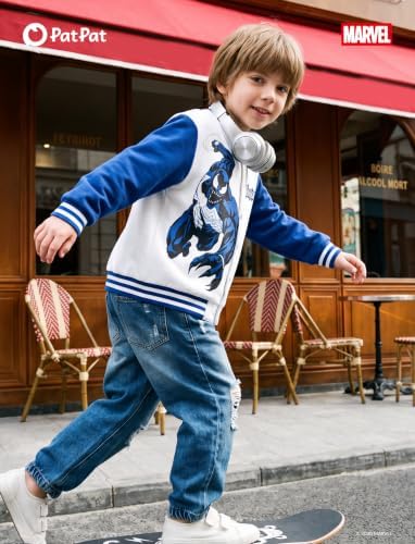 Disney Bomber Jacket Spider Man Marvel Toy Story Cars Varsity Cardigan2-13Y - Image 3