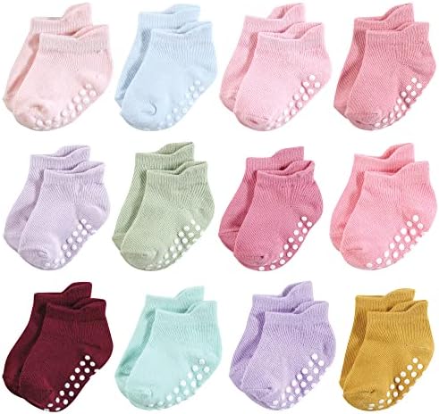 Hudson Baby Unisex Baby Non-Skid No-Show Socks by HudsonBaby