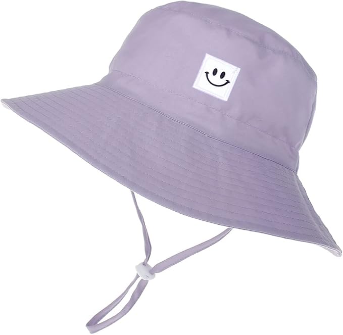 Baby Sun Hat Smile Face UPF 50+ Toddler Bucket Hat - Image 3