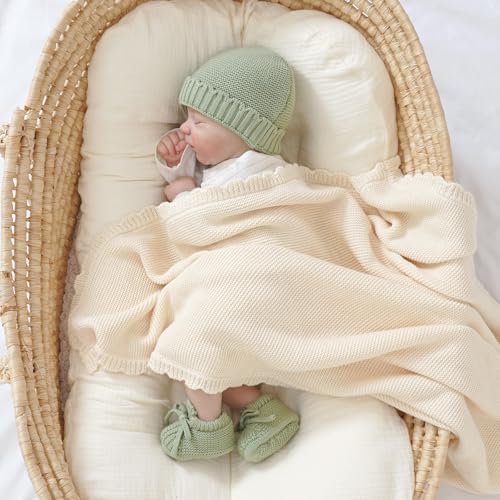 Baby Booties with Hat Set - Image 2