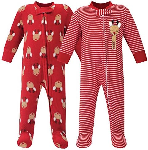 Hudson Baby Unisex Baby Fleece Sleep and Play - Image 2