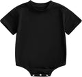 Baby Boy Girl Bubble Romper Infant Plain Oversize T-shirt Bodysuit by Merqwadd