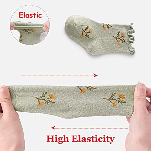 Toddler Girl Ruffle Socks Baby Girls Knee High Socks - Image 4