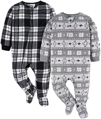 Gerber Baby & Toddler Fleece Footed Pajamas 2-Pack by Gerber
