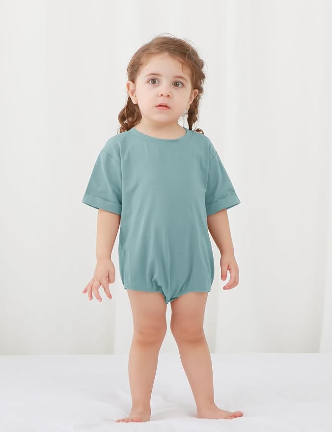 Jimonda Baby Bubble Romper Short Sleeve Bodysuit T-Shirt | 100% Cotton - Image 4