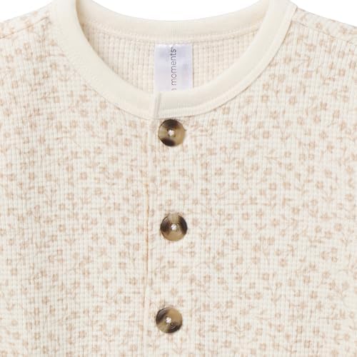 Modern Moments by Gerber Baby Henley Waffle Knit Romper - Image 2