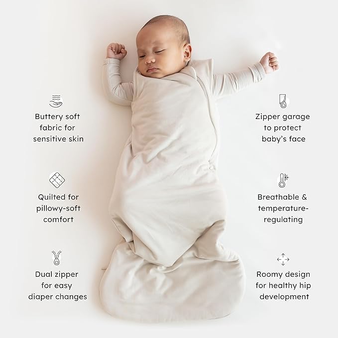KYTE BABY Sleep Bag 1.0 TOG, Rayon Made From Bamboo Wearable Blanket, Dual - Image 3
