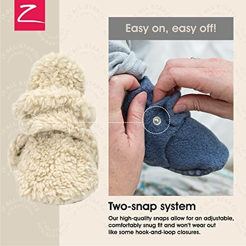 Zutano Baby Furry Fleece Booties - Image 3