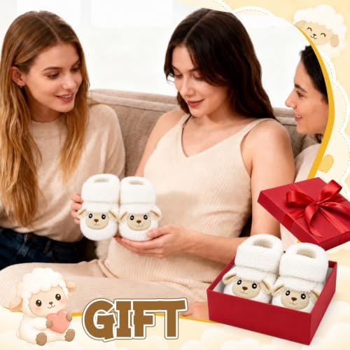 Baby Boys Girls Booties Newborn Baby Shoes Unisex Winter Warm Infant Slippers - Image 4