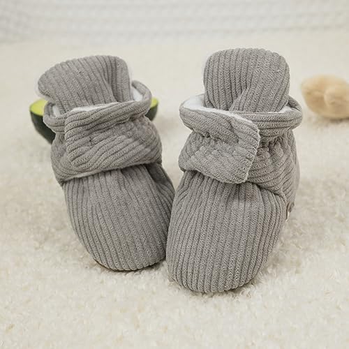 HsdsBebe Unisex Newborn Baby Cotton Booties Non-Slip Sole - Image 3