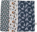 Mebie Baby Burp Cloths, Outlaw Cowboy, Muslin Burp Cloth Set by MebieBaby