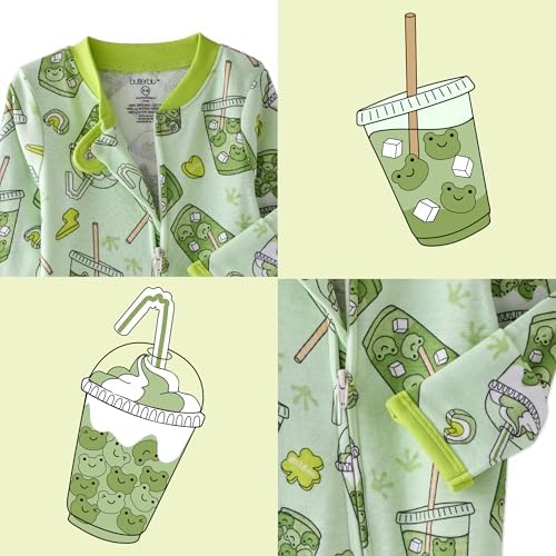Butterblu Scout Sleep & Play 100% Organic Cotton Footed Zip Front PJs | GOTS - Image 6
