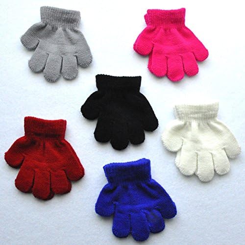 Toddler Boys and Girls Winter Knitted Writing Gloves, 1-3 Years Old - Image 3