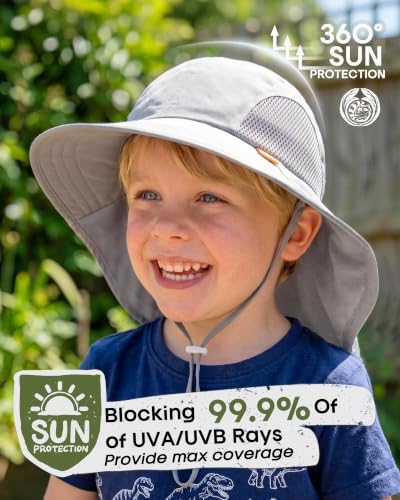 FURTALK Toddler Kids Sun Hat UPF 50+ Sun Protective Bucket Hat - Image 2