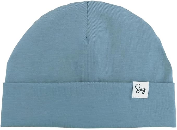 Jersey Beanie Hat for Newborn Baby Boys Girls Silky Satin Lined Hats Bonnet by Sugarmelon