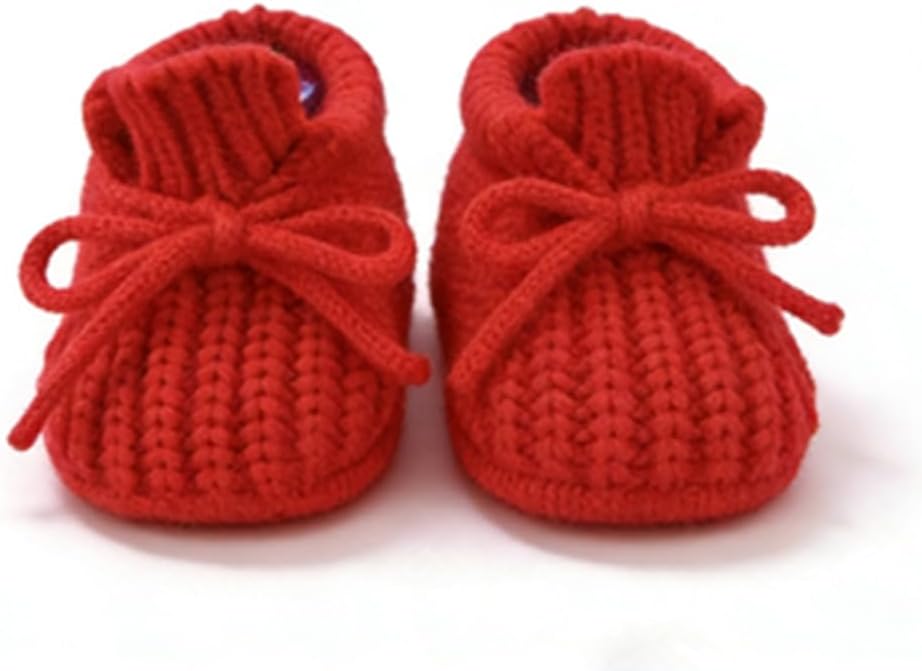 Newborn Shoes, Baby Girls Boys Hand Knit Booties, Photography Props, Photoshoot - Image 2