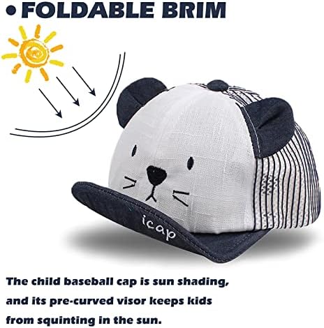 JANGANNSA Baby Duck Cap Infant Kids Sun Hat Bear Cute Cartoon Caps Spring Summer - Image 3