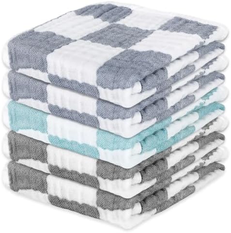 Muslin Burp Cloths 20"x10" Baby Burp Cloths 5-Pack by Unknown