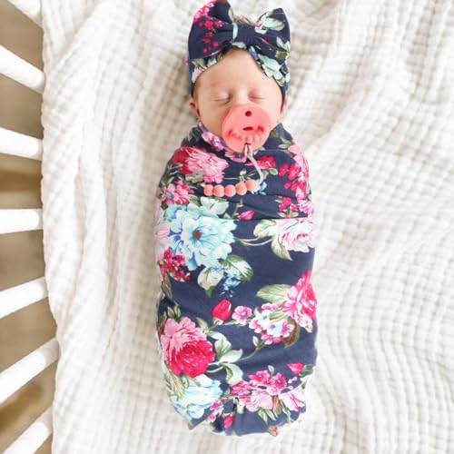 DRESHOW BQUBO Baby Girl Newborn Receiving Blanket - Image 6