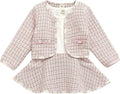 Toddler Kids Baby Girls Plaid Skirt Set Cardigan Jacket Coat + Tutu Dress Set by BOIZONTY