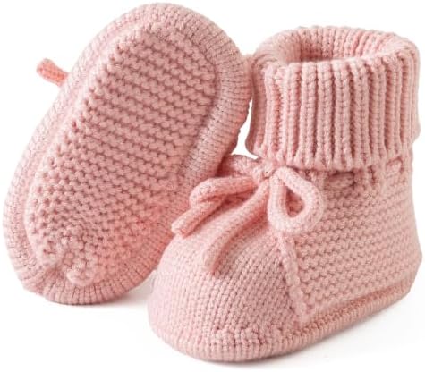 Jastore Baby Booties Newborn First Walkers Cozy Shoes Warm Knit Soft Booties - Image 4