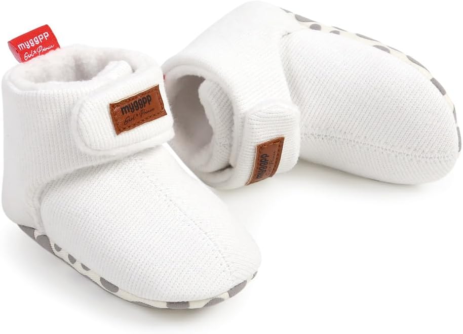 Ohwawadi Infant Baby Slippers Girls Boys Booties Warm Baby Socks Shoes Newborn - Image 4