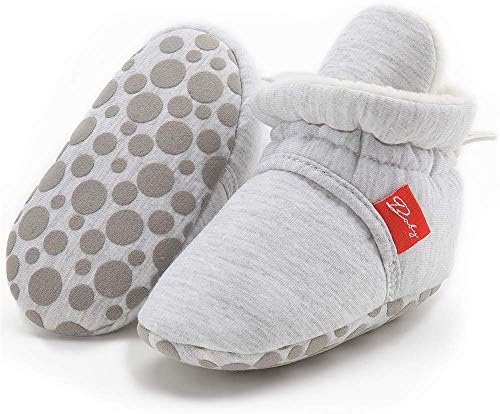 HsdsBebe Unisex Newborn Baby Cotton Booties Non-Slip Sole by HsdsBebe
