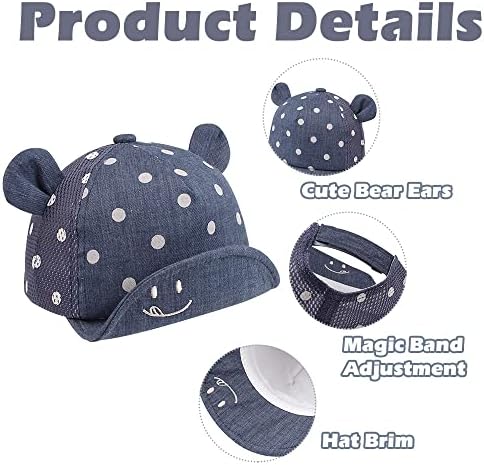 JANGANNSA Baby Duck Cap Infant Kids Sun Hat Bear Cute Cartoon Caps Spring Summer - Image 2