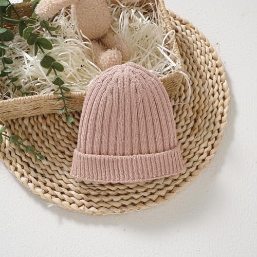 Neiwech Cotton Baby Beanie Hat Infant Newborn Toddler Winter Knitted Warm Skull - Image 4