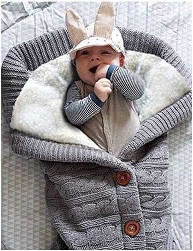 XMWEALTHY Unisex Infant Swaddle Blankets Soft Thick Fleece Knit Baby Girls Boys - Image 2