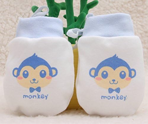 Cute Boys Girls Cotton No Scratch Gloves Drawstring Adjustable Mittens - Image 4