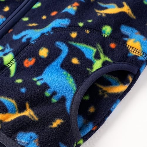 Toddler Boys Girls Fleece Jacket Lightweight Fall Spring 2-12 Years - Image 5
