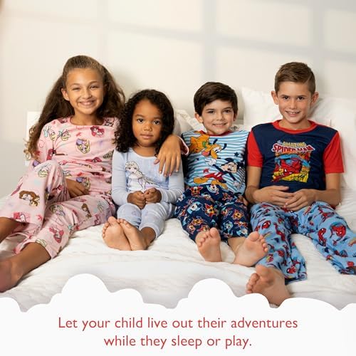 Disney Boys' 4-Piece Snug-fit Cotton Matching Comfortable Pajama Set, Soft & - Image 2