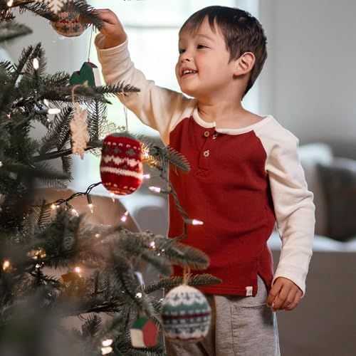 Burt's Bees Baby Boys Shirt and Pant Set, Long Sleeve Top & Bottom Outfit Bundle - Image 4
