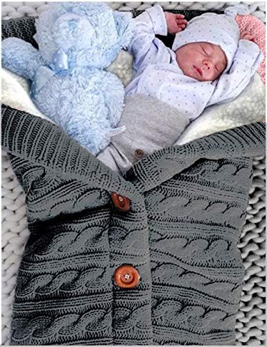 XMWEALTHY Unisex Infant Swaddle Blankets Soft Thick Fleece Knit Baby Girls Boys - Image 3