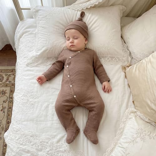 Kuriozud Newborn Baby Boy Going Home Outfit Kimono Romper - Image 2