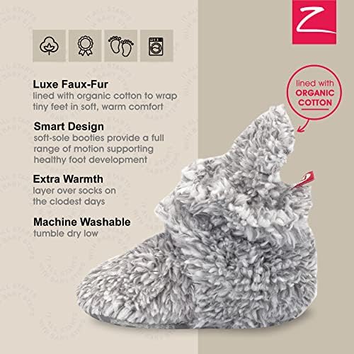 Zutano Baby Furry Fleece Booties - Image 4