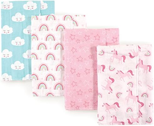 Luvable Friends Unisex Baby Cotton Flannel Burp Cloths, One Size by Luvable+Friends