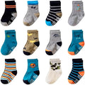 Toddler Non Slip Grips Socks Kids Anti Skid Baby Boys Girls Cotton Crew Socks by AMENLAN