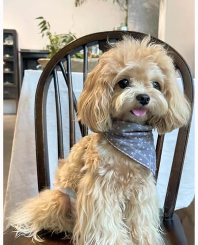Double Layers Two Tones Dog Cotton Bandana Bibs Scarf DCB04 P&P - Image 2