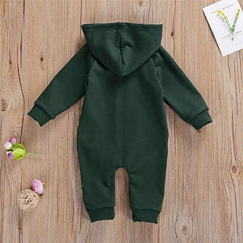 FYBITBO Infant Baby Boys Girls Clothing Zipper Hooded Jumpsuit Romper Long - Image 3
