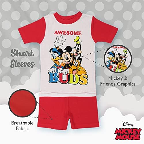 Disney Unisex Kids' 6-piece Snug-fit Cotton Matching Comfortable Pajama Set - Image 3