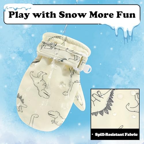 Sarfel Toddler Mittens Waterproof Toddler Gloves Baby Winter Mittens Toddler - Image 2