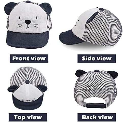 JANGANNSA Baby Duck Cap Infant Kids Sun Hat Bear Cute Cartoon Caps Spring Summer - Image 2