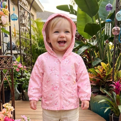 Toddler Baby Girl Windbreaker Jacket Zip Up Hoodie Long Sleeve Sweatshirt - Image 4